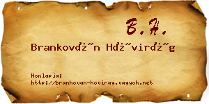 Brankován Hóvirág névjegykártya
